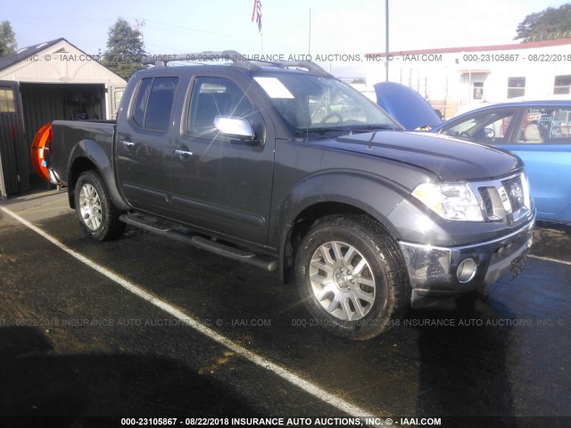 1N6AD0EV0AC447325 - 2010 NISSAN FRONTIER CREW CAB SE/LE/NISMO GRAY photo 1