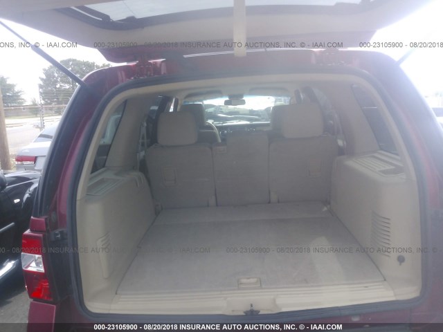 1FMFU15528LA36268 - 2008 FORD EXPEDITION XLT RED photo 8