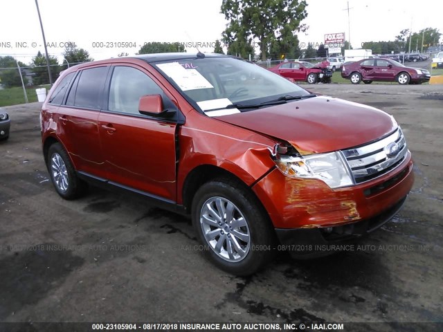 2FMDK38C97BA95562 - 2007 FORD EDGE SEL ORANGE photo 1