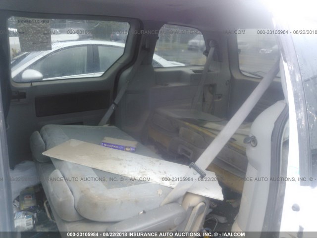 2FMZA51617BA08570 - 2007 FORD FREESTAR SE WHITE photo 8