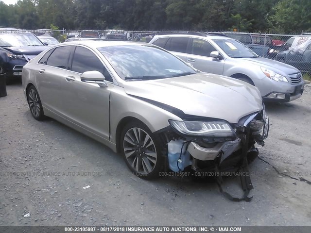 3LN6L5FC5HR644973 - 2017 LINCOLN MKZ RESERVE TAN photo 1