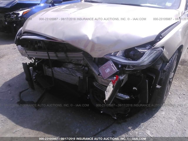 3LN6L5FC5HR644973 - 2017 LINCOLN MKZ RESERVE თაფლისფერი ფოტო 6