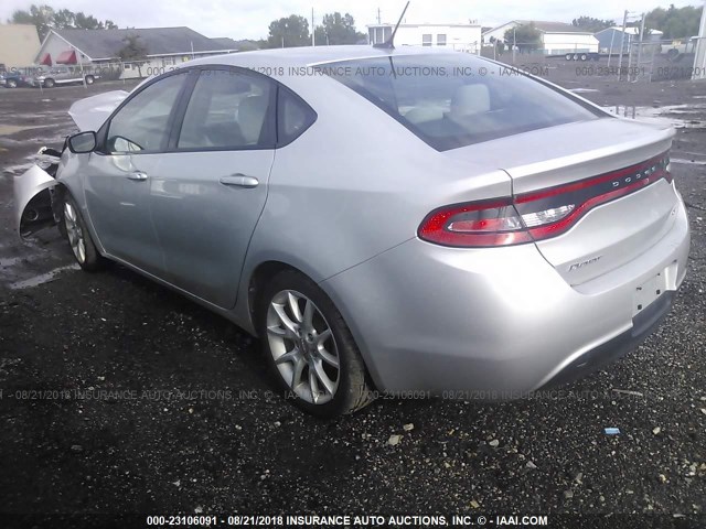 1C3CDFBA7DD713782 - 2013 DODGE DART SXT GRAY photo 3