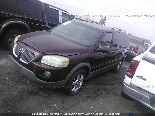 1GMDV33L06D249003 - 2006 PONTIAC MONTANA SV6 BURGUNDY photo 2