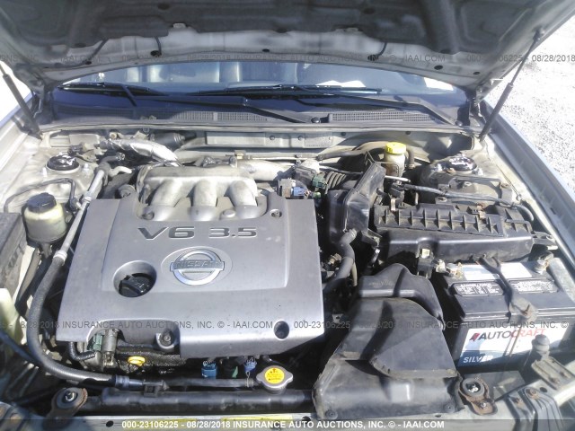 JN1DA31A03T441169 - 2003 NISSAN MAXIMA GLE/SE GRAY photo 10