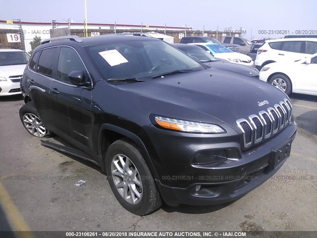 1C4PJMCS5FW559453 - 2015 JEEP CHEROKEE LATITUDE GRAY photo 1