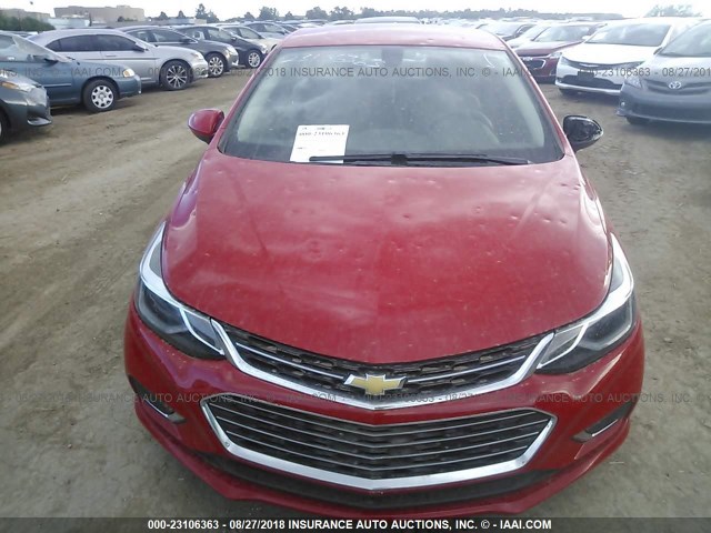 1G1BF5SM6H7261407 - 2017 CHEVROLET CRUZE PREMIER RED photo 6