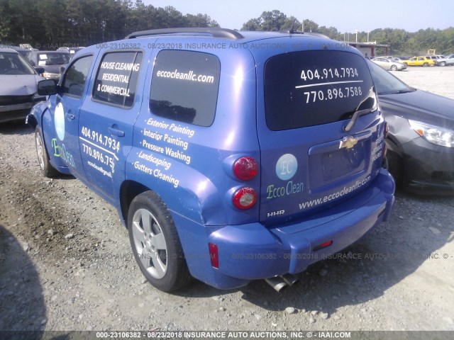 3GNDA13D38S634529 - 2008 CHEVROLET HHR LS BLUE photo 3