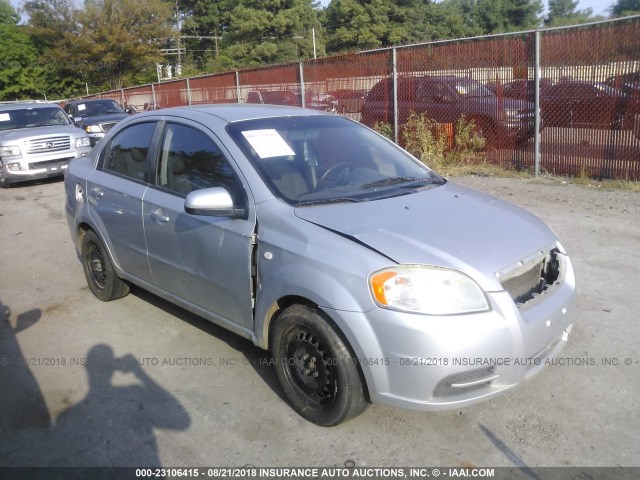 KL1TD56688B004556 - 2008 CHEVROLET AVEO LS SILVER photo 1