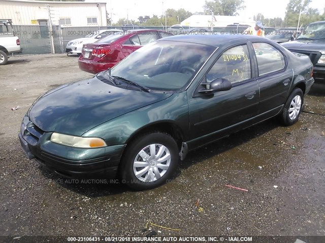 1B3EJ46X5VN586656 - 1997 DODGE STRATUS GREEN photo 2