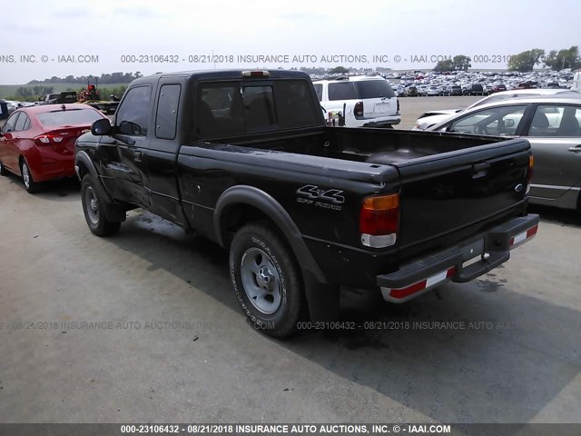 1FTZR15X6XPB23442 - 1999 FORD RANGER SUPER CAB BLACK photo 3