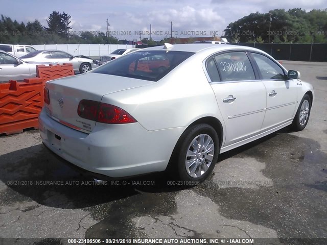 1G4HD5EM5AU110158 - 2010 BUICK LUCERNE CXL WHITE photo 4