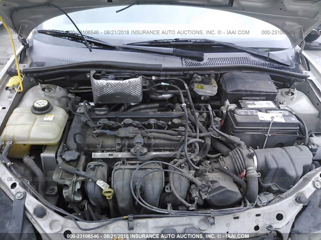 1FAFP34N27W204650 - 2007 FORD FOCUS ZX4/S/SE/SES GOLD photo 10
