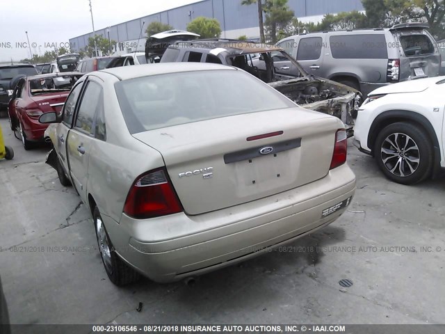 1FAFP34N27W204650 - 2007 FORD FOCUS ZX4/S/SE/SES 金色 照片 3