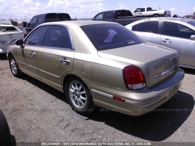 KMHFU45E33A263586 - 2003 HYUNDAI XG 350 GOLD photo 3