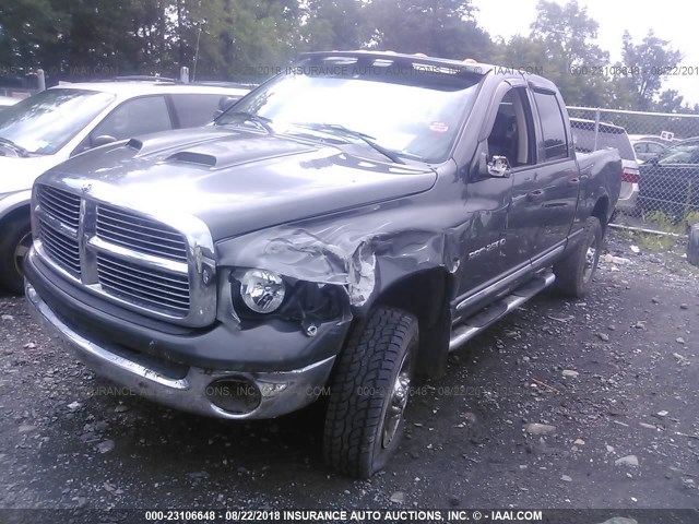 3D7KU28D64G116102 - 2004 DODGE RAM 2500 ST/SLT GRAY photo 2