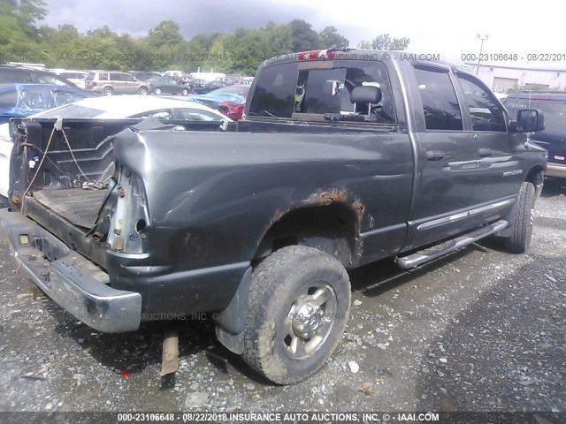 3D7KU28D64G116102 - 2004 DODGE RAM 2500 ST/SLT GRAY photo 4