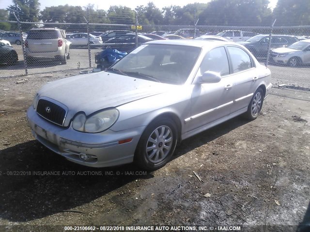 KMHWF35H45A112595 - 2005 HYUNDAI SONATA GLS/LX SILVER photo 2