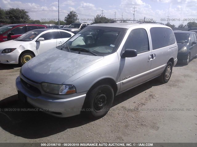 4N2XN11T4XD832293 - 1999 NISSAN QUEST GRAY photo 2