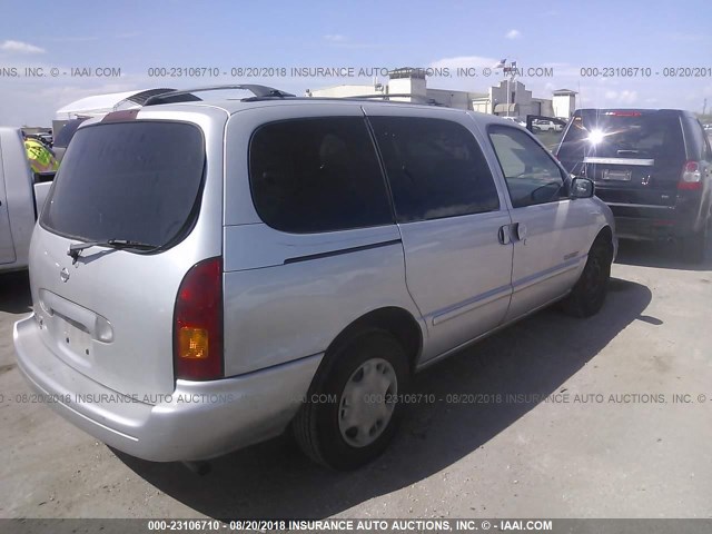 4N2XN11T4XD832293 - 1999 NISSAN QUEST GRAY photo 4