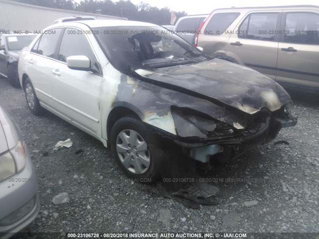 1HGCM56393A116457 - 2003 HONDA ACCORD LX WHITE photo 1