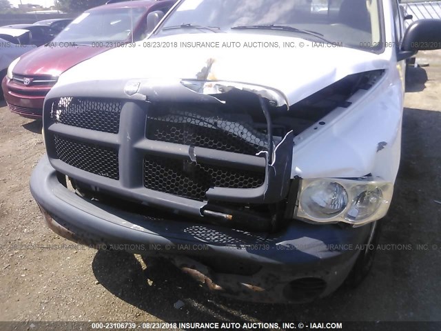 1D7HA16KX3J676572 - 2003 DODGE RAM 1500 ST WHITE photo 6