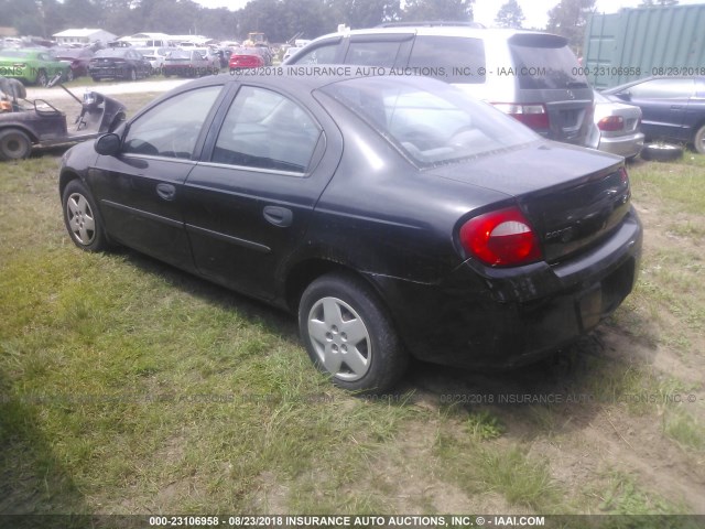 1B3ES26C84D623752 - 2004 DODGE NEON SE BLACK photo 3