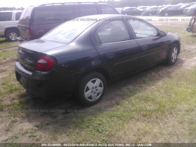 1B3ES26C84D623752 - 2004 DODGE NEON SE BLACK photo 4