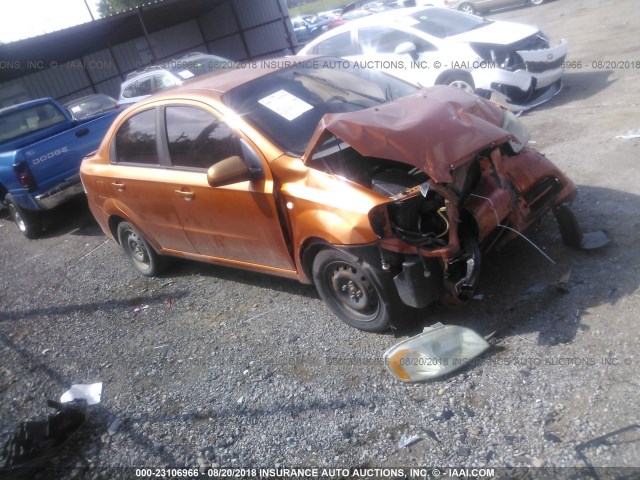 KL1TD56688B041008 - 2008 CHEVROLET AVEO LS ORANGE photo 1