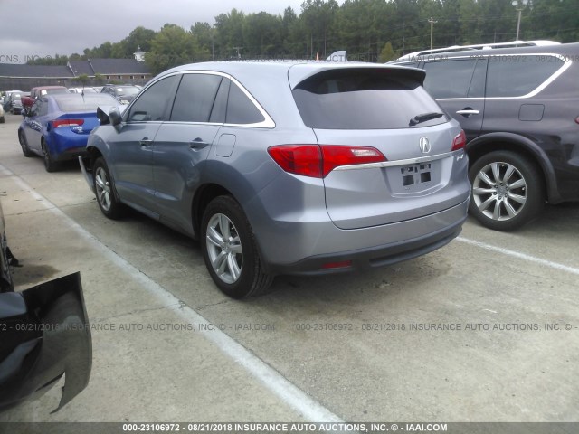 5J8TB3H53DL012822 - 2013 ACURA RDX TECHNOLOGY BLUE photo 3