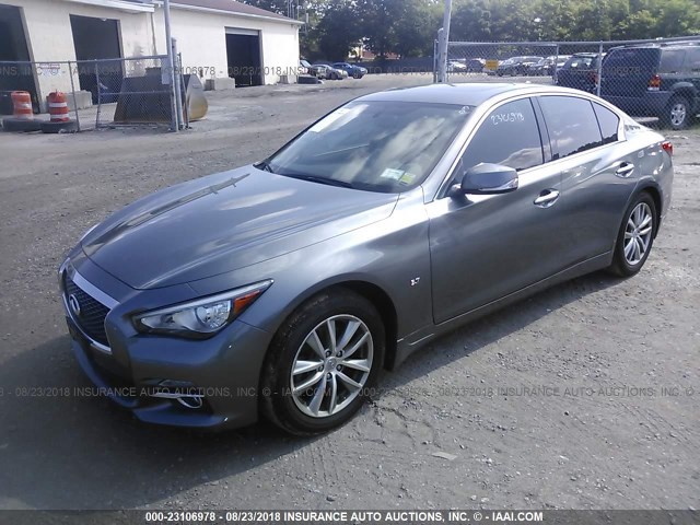 JN1BV7AR8FM409707 - 2015 INFINITI Q50 PREMIUM/SPORT GRAY photo 2