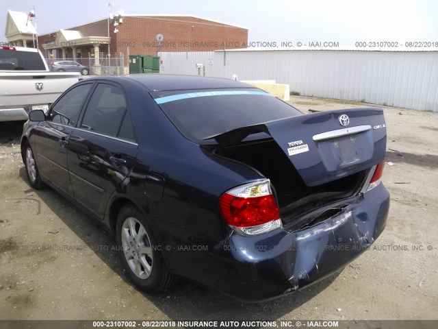 4T1BE30K45U028344 - 2005 TOYOTA CAMRY LE/XLE/SE 蓝色 照片 3