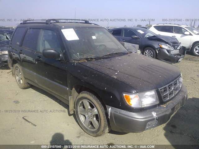 JF1SF6553WH702571 - 1998 SUBARU FORESTER S BLACK photo 1