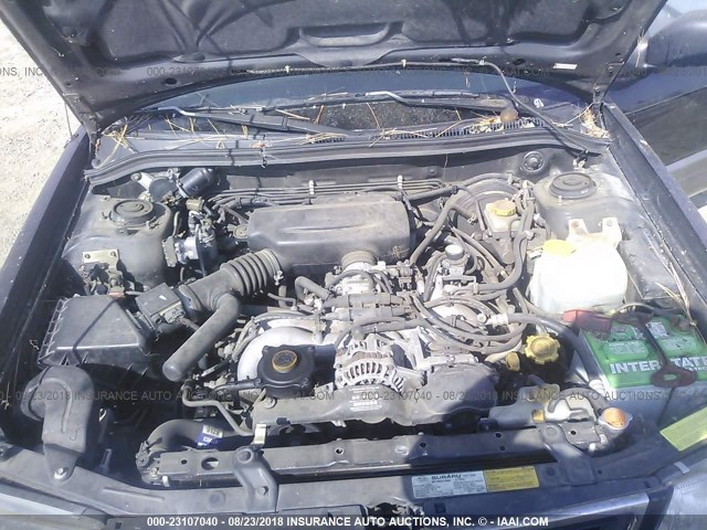 JF1SF6553WH702571 - 1998 SUBARU FORESTER S BLACK photo 10