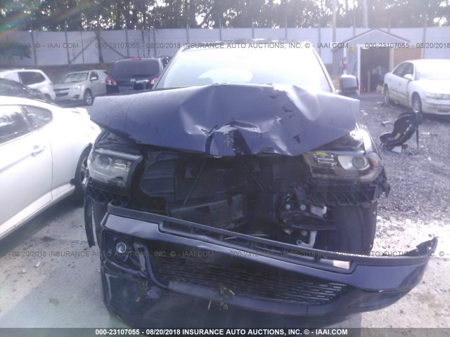 1C4RDJDG3HC830040 - 2017 DODGE DURANGO GT BLUE photo 6