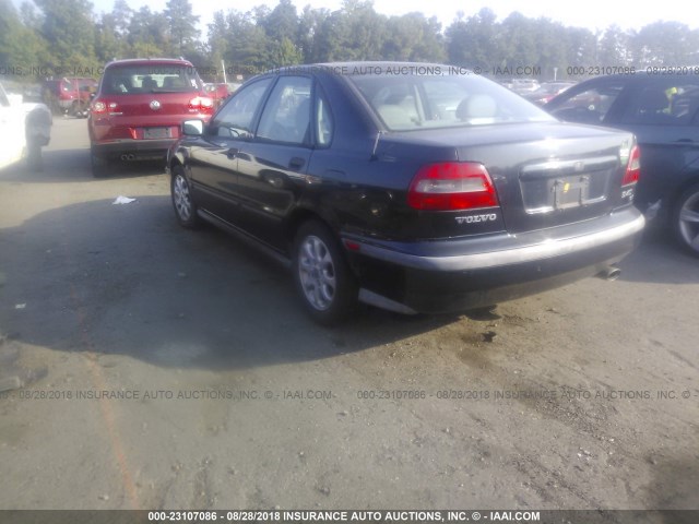 YV1VS2558YF479626 - 2000 VOLVO S40 BLACK photo 3