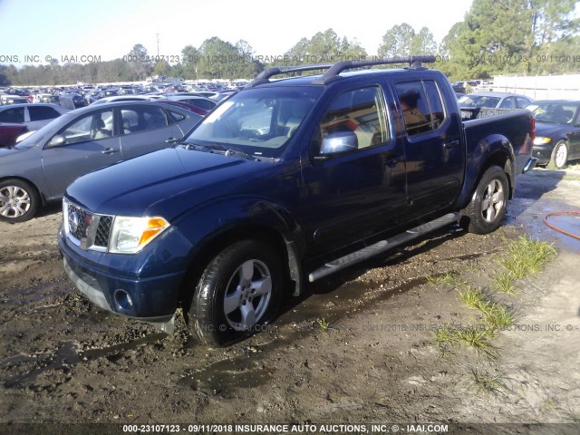 1N6AD07U47C430119 - 2007 NISSAN FRONTIER CREW CAB LE/SE/OFF ROAD Dark Blue photo 2