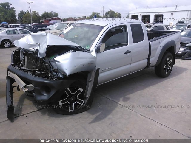 5TEUU42NX7Z414340 - 2007 TOYOTA TACOMA ACCESS CAB SILVER photo 2