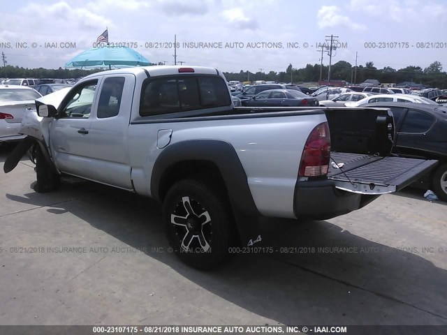 5TEUU42NX7Z414340 - 2007 TOYOTA TACOMA ACCESS CAB SILVER photo 3