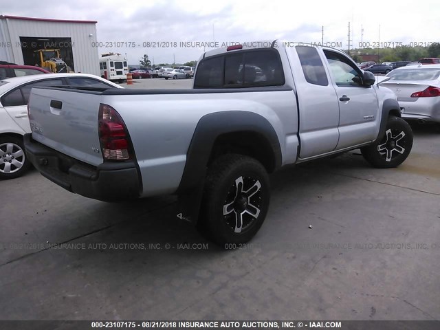 5TEUU42NX7Z414340 - 2007 TOYOTA TACOMA ACCESS CAB Күміс фото 4