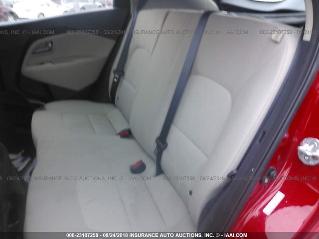 KNADM5A32D6106915 - 2013 KIA RIO LX RED photo 8