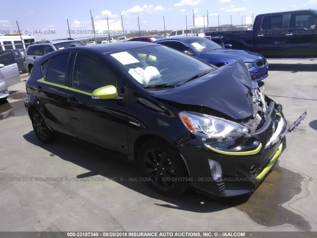 JTDKDTB32G1121896 - 2016 TOYOTA PRIUS C BLACK photo 1