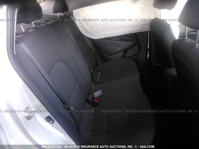 KNADN4A34F6457013 - 2015 KIA RIO EX/SX GRAY photo 8