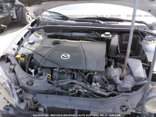 JM1BK123151274132 - 2005 MAZDA 3 S SILVER photo 10