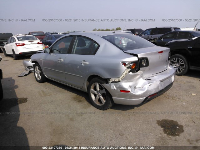 JM1BK123151274132 - 2005 MAZDA 3 S SILVER photo 3