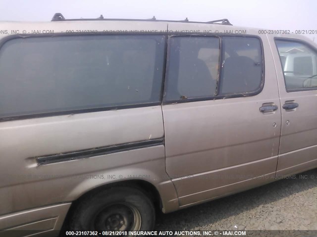 1FMDA41X1SZA79030 - 1995 FORD AEROSTAR GOLD photo 6