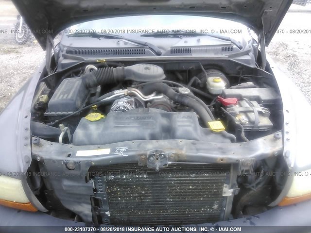 1B7GG36XX2S510069 - 2002 DODGE DAKOTA SPORT/RT GRAY photo 10