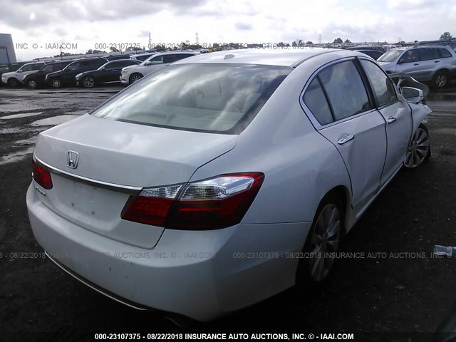 1HGCR2F80FA005778 - 2015 HONDA ACCORD EXL WHITE photo 4