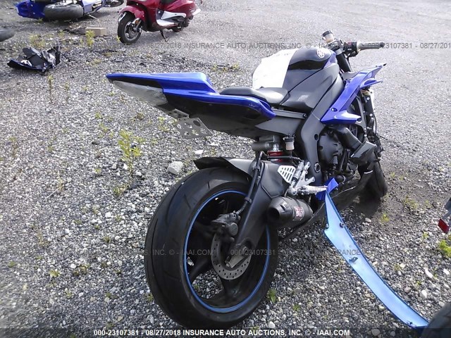 JYARJ12Y96A001823 - 2006 YAMAHA YZFR6 C BLUE photo 4