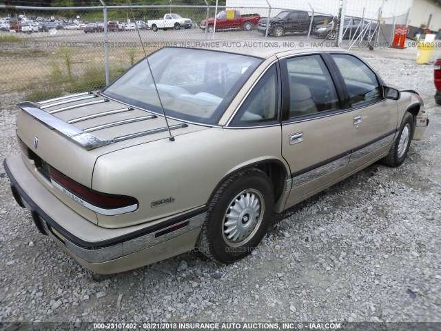 2G4WD54L0N1425693 - 1992 BUICK REGAL LIMITED GOLD photo 4
